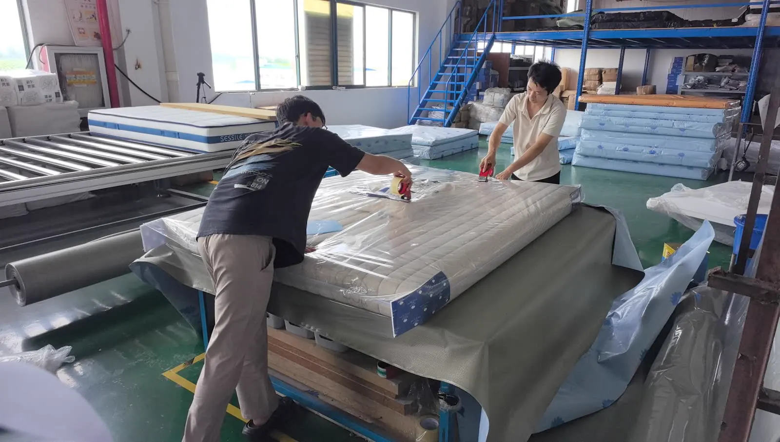hotel mattress project packing