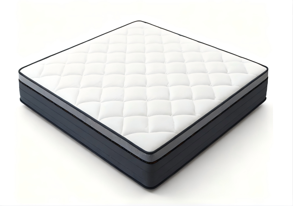 Shemian 918 mattress with a white quilted top and dark side panels